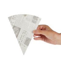 Colpac biologisch abbaubare Pommes Spitztüten mit Zeitungsmotiv (1000 Stück)