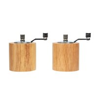 Olympia Salz- und Pfeffermühlenset Heveaholz 8cm 1