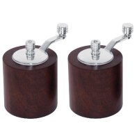 Olympia Salz- und Pfeffermühlenset dunkles Holz 8cm 1