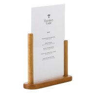 Securit Menühalter Teak A4 3