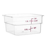 Hygiplas Vorratsbehälter quadratisch 1,5L
