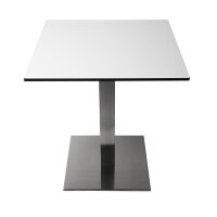 Bolero quadratischer Tischfuß Edelstahl 72cm hoch