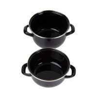 Olympia Muscheltopf Emaille 14cm 0,5kg