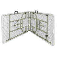 Bolero rechteckiger Klapptisch weiß 244cm 2