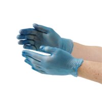 Hygiplas Vinylhandschuhe Blau puderfrei S (100...