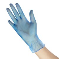 Hygiplas Vinylhandschuhe Blau puderfrei XL (100 Stück)