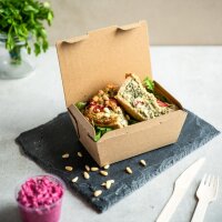 Vegware kompostierbare geriffelte  Box zum Mitnehmen(300 Stück)