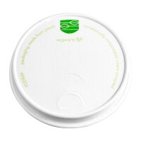 Vegware kompostierbarer 89er-Papierdeckel für Kaffeebecher (1000 Stück)