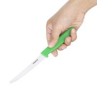 Hygiplas Tomatenmesser mit Wellenschliff 10cm grün 2