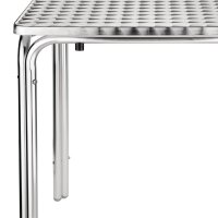 Bolero quadratischer Bistrotisch Edelstahl 4 Beine 60cm 3