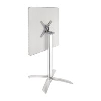 Bolero quadratischer klappbarer Tisch Edelstahl 1 Bein 60cm 