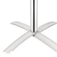 Bolero quadratischer klappbarer Tisch Edelstahl 1 Bein 60cm 