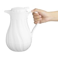 Olympia Isolier-Wirbelkrug Weiß 1,2Ltr