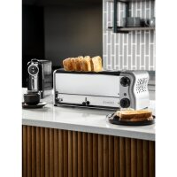 Rowlett Esprit 6 Slot Toaster Chrom mit 2 zusätzlichen Elementen und Sandwichkäfig