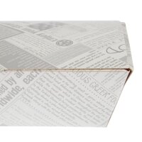 Colpac kompostierbare Lebensmittelboxen Zeitungsdruck 250mm (150 Stück)