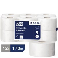 Tork Mini Jumbo Toilettenpapier 2-lagig (12 Stück)