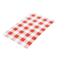 Fettabweisende Papierbögen Rotes Karo 190 x 310mm (200 Stück)
