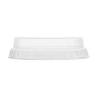 Vegware Flache kompostierbare Deckel ohne Loch 200ml