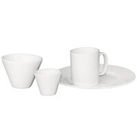 Olympia Whiteware konische Auflaufförmchen weiß 7