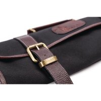 Boldric Messertasche aus schwarzem Segeltuch 6 Fächer 1