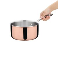 Vogue Tri-wall Kupfer Stieltopf Induktion 18cm