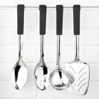 Vogue Schöpflöffel mit schwarzem Griff 34cm 3