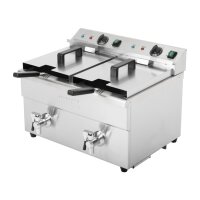 Buffalo Doppel-Induktionsfritteuse 2x 3000W 3