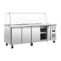 Polar Serie U 4-t&uuml;rige GN-Saladette mit Schutzhaube