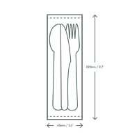 Vegware Kompostierbares Papierbesteck Set 4 in 1 (250 Stück)