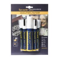 Securit Original Kreidemarker mit runder Spitze in wei&szlig