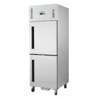 Polar Serie G Gefrierschrank Edelstahl mit 2 Türen 600L