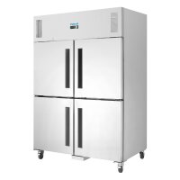Polar Serie G Kühlschrank Edelstahl mit geteilten...