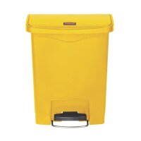 Rubbermaid Slim Jim Treteimer vorne 30L Gelb