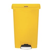 Rubbermaid Slim Jim Treteimer vorne 50L Gelb