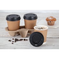 Fiesta Recyclable Deckel für 225ml-Heißgetränkebecher schwarz