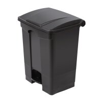 Jantex Küchenpedaleimer schwarz 65L