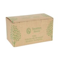 Einzeln verpackte biologisch abbaubare Bambus-Zahnstocher (1000 Stück)