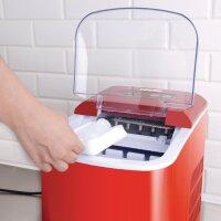 Caterlite Theken Eismaschine in Rot mit manueller Befüllung