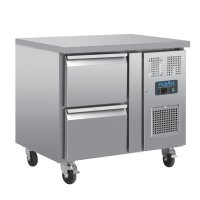 Polar Serie U GN-K&uuml;hltisch mit 2 Schubladen 124L