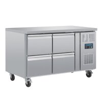 Polar Serie U GN-K&uuml;hltisch mit 4 Schubladen 314L
