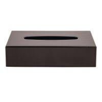 Taschentuchbox rechteckig schwarz 2