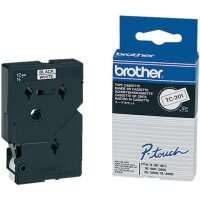 TC201 BROTHER PTOUCH 12mm WEISS-SCHWARZ