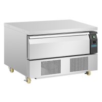 Polar Serie U flacher Kühl- und Tiefkühltisch mit 1 Schublade 2x GN