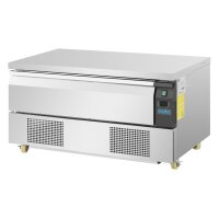 Polar Serie U flacher Kühl- und Tiefkühltisch mit 1 Schublade 3x GN