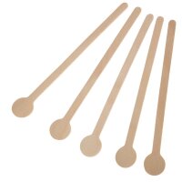 Fiesta Compostable biologisch abbaubare Cocktailrührer aus Holz 15cm (100 Stück)