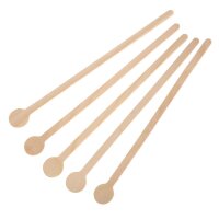 Fiesta Compostable biologisch abbaubare Cocktailrührer aus Holz 20cm (100 Stück)
