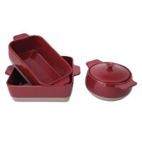 Olympia Bräter rot und taupe 4,2L