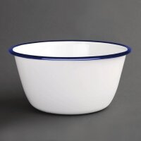 Olympia emaillierte Dessertschalen weiß-blau 7,5cm 2