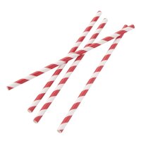 Fiesta Compostable Kompostierbare Papiertrinkhalme rot...
