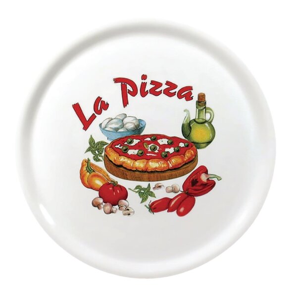 Saturnia Porzellan Pizzateller 31cm mit "La Pizza"-Verzierung